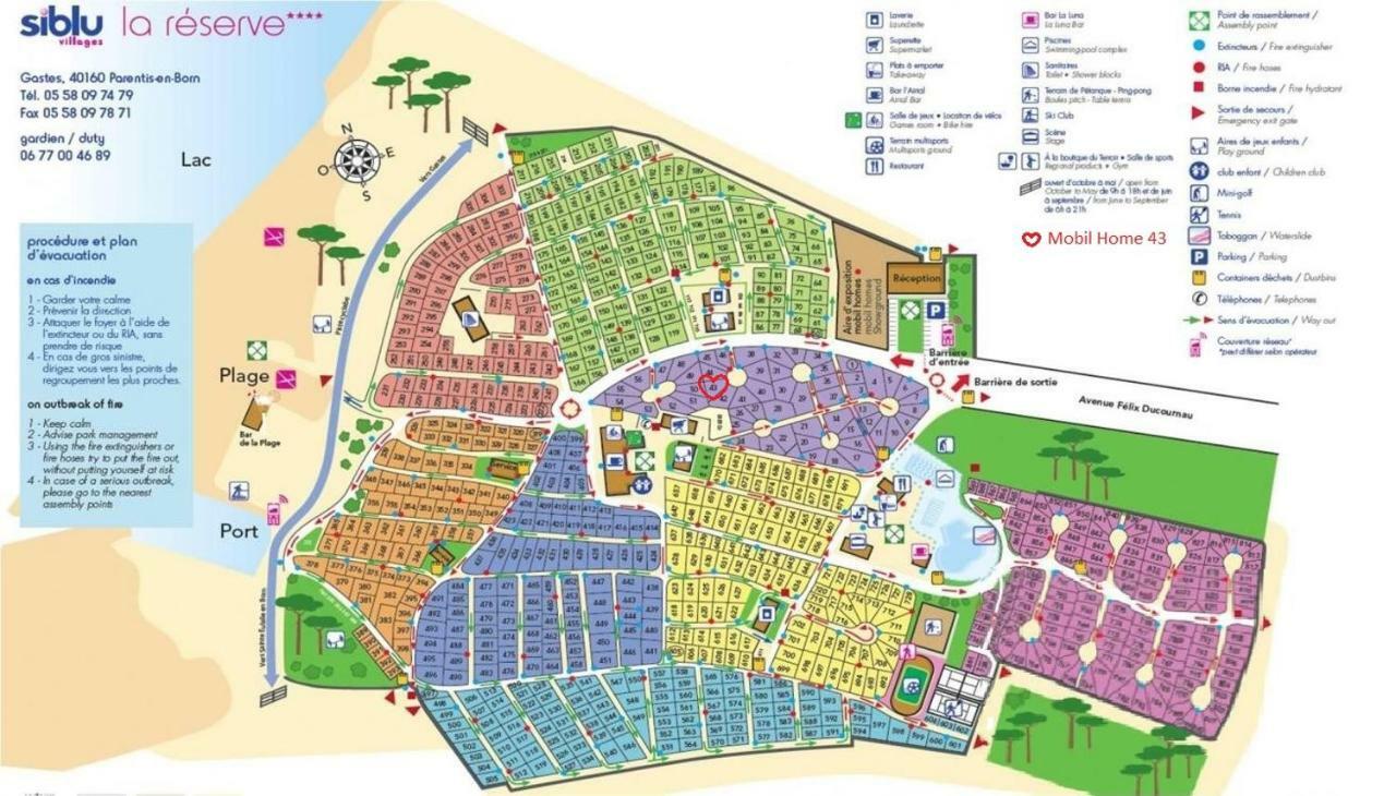 Mobil Home 43 Dans Camping 4 Etoiles Gastes 外观 照片